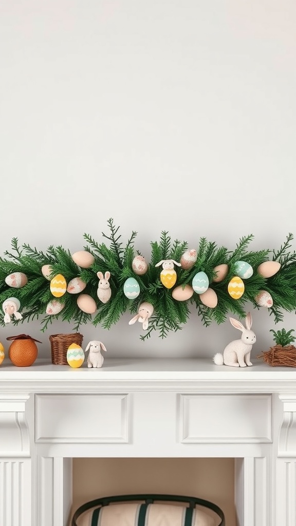 21 Beautiful Easter Garlands to Decorate Your Mantel