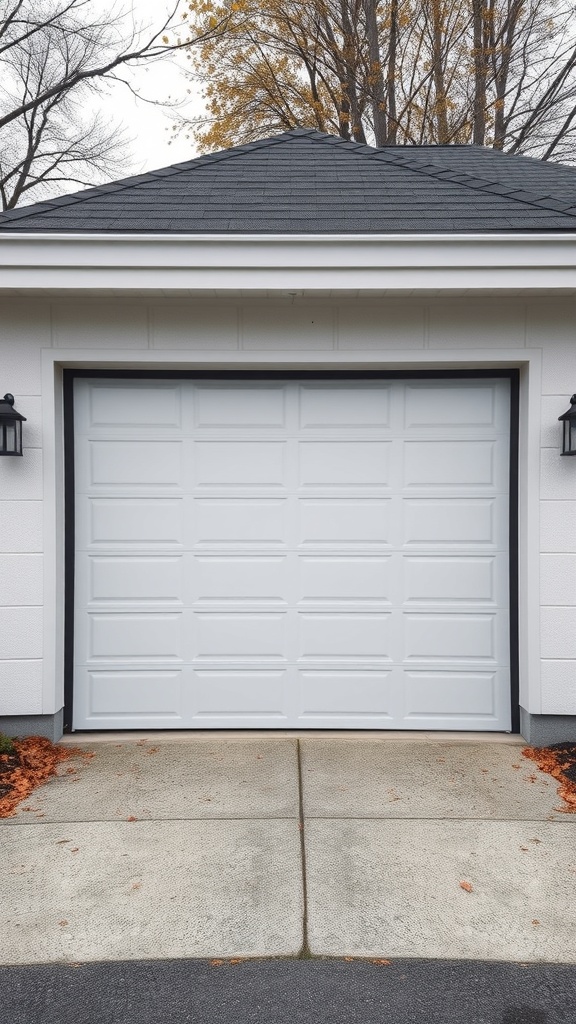 Modern garage door that could be converted into a sliding door.