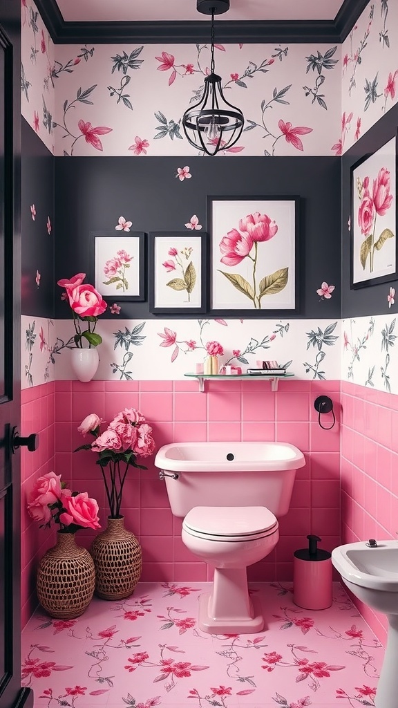 25+ Stunning Pink and Black Bathroom Ideas to Transform Your Space